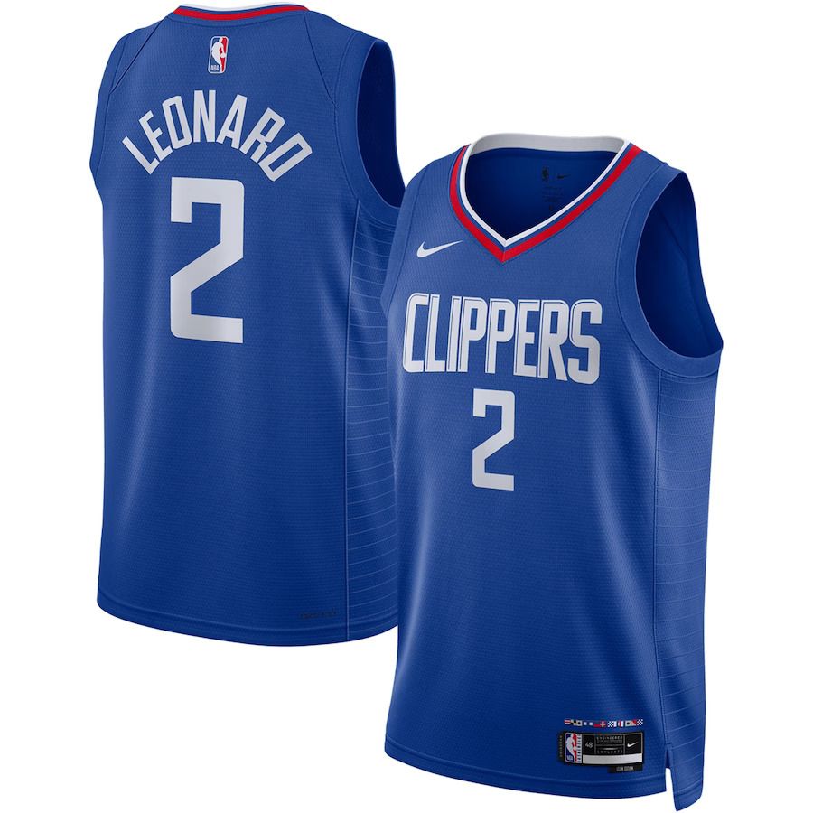 Men Los Angeles Clippers 2 Kawhi Leonard Nike Royal 2022-23 Swingman NBA Jersey